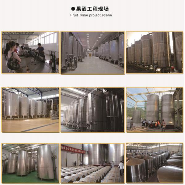 Single Wall 3mm Fruit Wine Fermentation Tank , Wine Fermenting Equipment