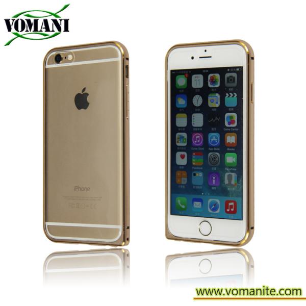 Aluminum metal frame bumper with TPU bumper case for Iphone 6s