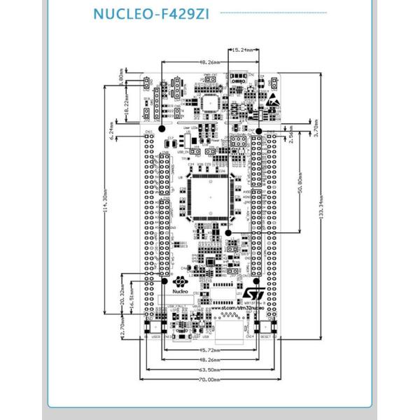 STM32F429ZI MCU 32-битная встроенная оценочная плата Nucleo-144 NUCLEO-F429ZI