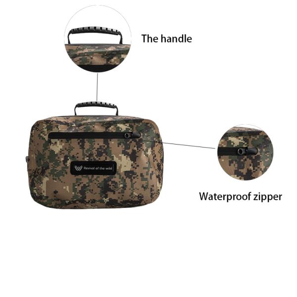 600D PU  TPU Waterproof Waist Bag for Outdoor Sports