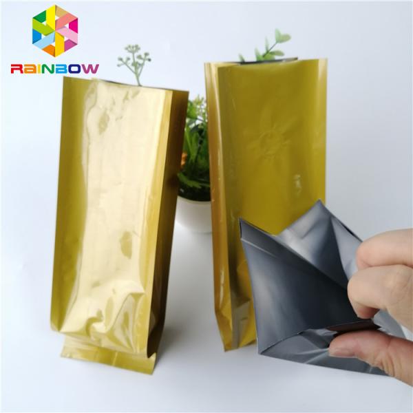 Resealable Aluminum Foil Stand Up Pouch 12oz 16oz Side Gusset Roast Coffee Tea Bag