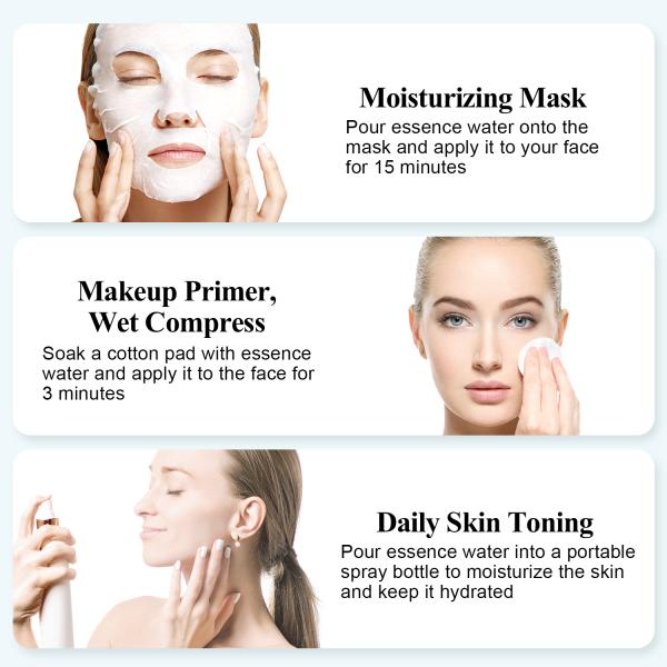 Produits de beauté de marque privée soins du visage texture rafraîchissante Acide hyaluronique éclaircissant anti-âge Acide glycolique tonique pour le visage