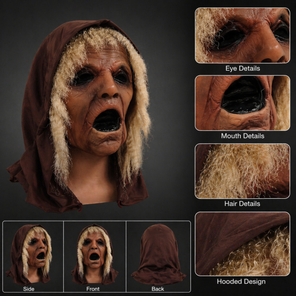 Creepy Masks Designed for Frightening Looks Ideal for Haunted Houses and Spooky Entertainment Venues