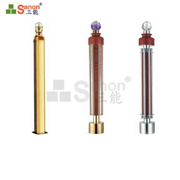 Home Decoration Stainless Steel Balustrade Posts Rose Gold Flooring Mounted