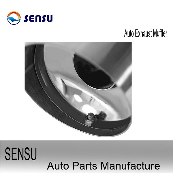 SS201 Stainless Steel Exhaust Parts Universal Exhaust Silencer Chambered