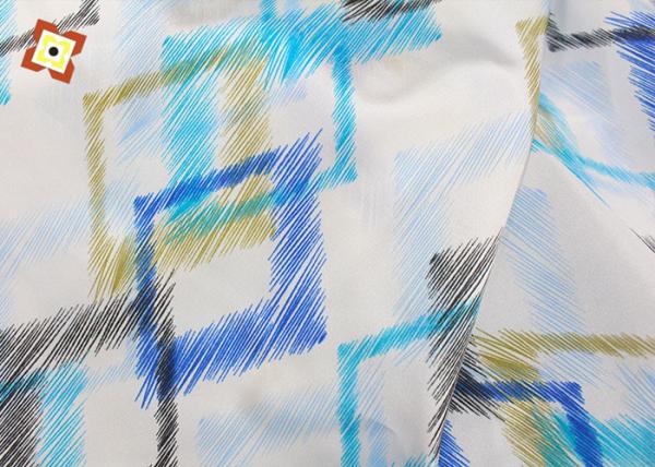 Polyester Geometric Printing Mattress Quilting Fabric 55gsm