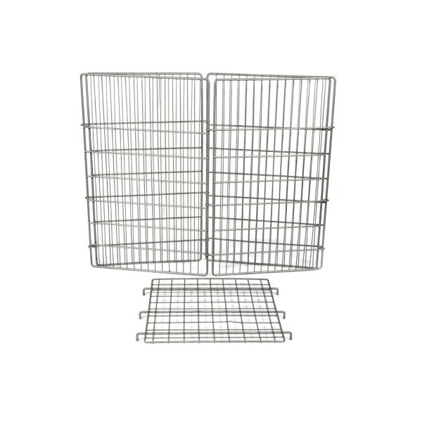 Облегченная складная клетка ячеистой сети супермаркета ящика 5.8*2.8mm сброса провода