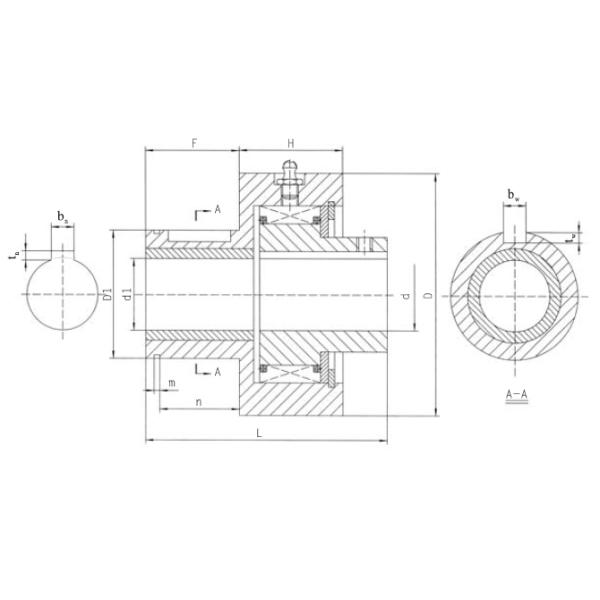 100mm Length 900N.M Sprag Clutch Bearing , Backstop Clutch Bearing