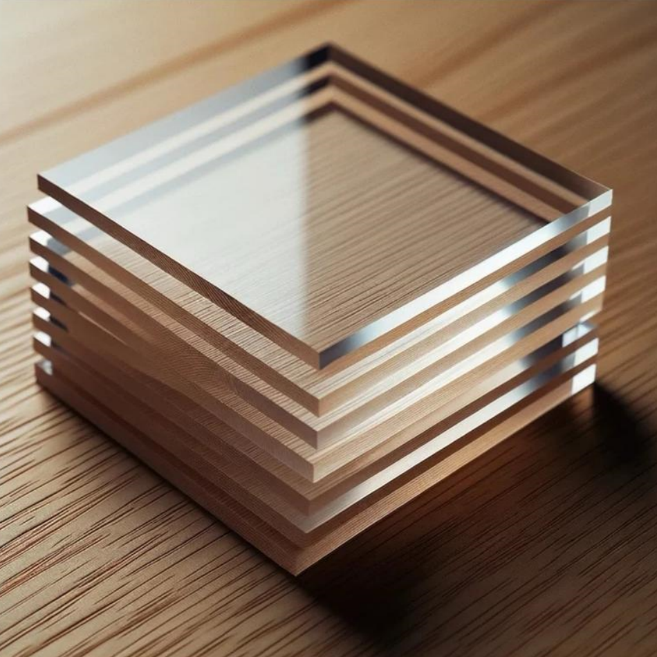 Multiple Shapes Solid Acrylic Display Blocks For Photos Signs Artwork And Decor