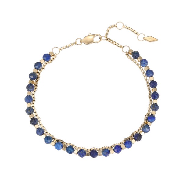New Bohemian Style 18K Gold Plated Stainless Steel Box Chain Beaded Bracelet Fashion Women's Jewelry Bracelets