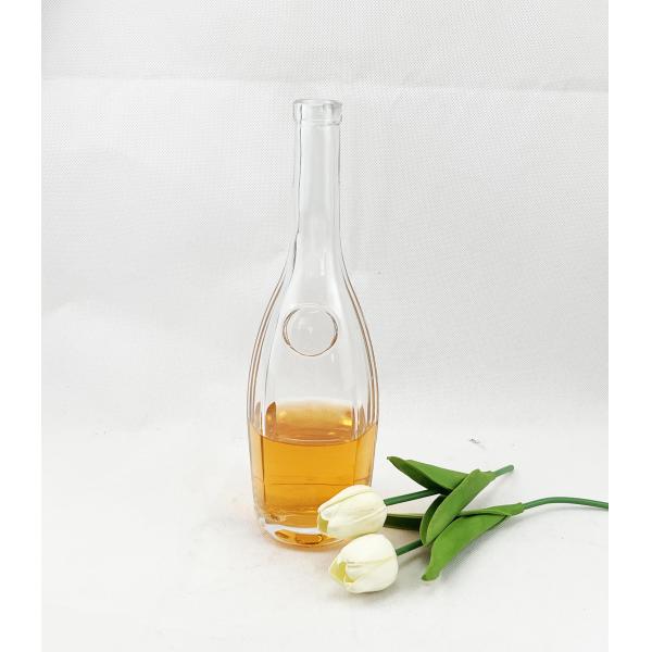 Sample Freely Decal Empty Glass Liquor Bottle Vodka Gin Bottle with Cork Gin Glass Bottle