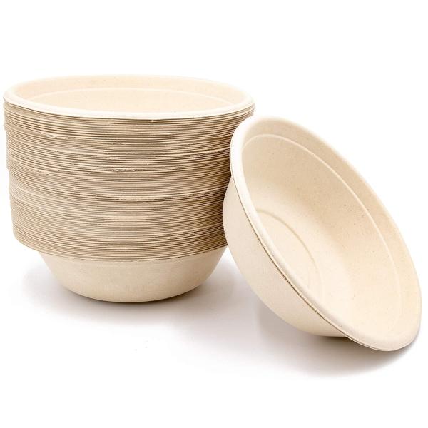 Eco Friendly Disposable Compostable Bowls Bagasse Sugar Cane Fibers Bowls