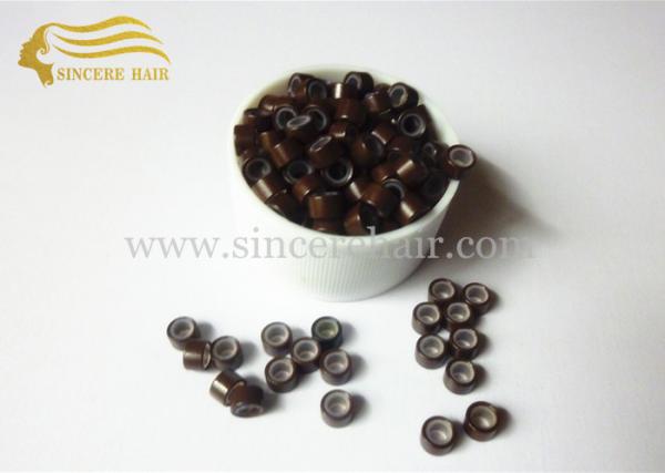 Hair Extension Accessories Micro Links with Silicon For Sale, Blonde Micro Ring for Stick Hair Extensions for Sale