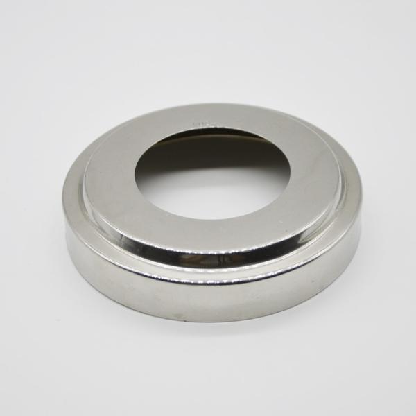 Stainless steel 304 decorative pipe cover RS0120 for post base satin or mirror finishing, 50.8mm, thickness 0.4mm