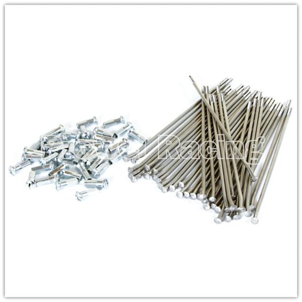 Motorcycle Spokes Nipples 8g 9g 10g for Off-road Models SAE1045 Steel and Stainless Steel
