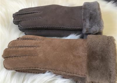 Women sheepskin winter gloves 100% Handmade Real wool lining Gloves Mittens