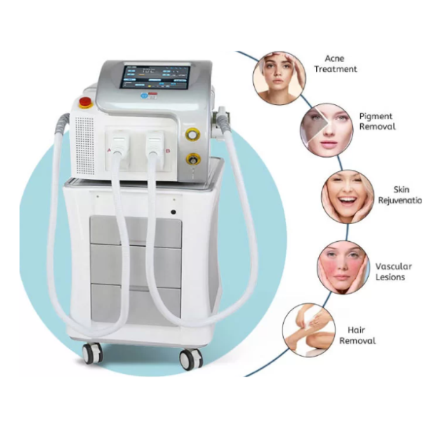 DPL IPL Hair Removal Machine Multi Wavelength Skin Treatment Platform With UK Heraeus Lamp