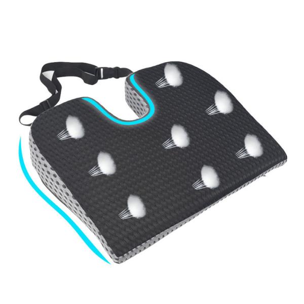 Driver's Choice Ergonomic Orthopedic Car Seat Pillow Customized Wash Label Design