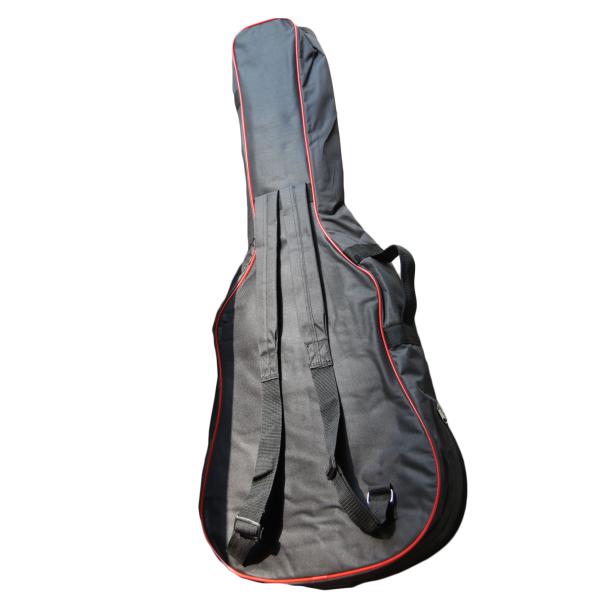 Black Oxford Fabric Plastic Cord Edge White Silk - screen Double Straps Guitar Musical Instrument Cases