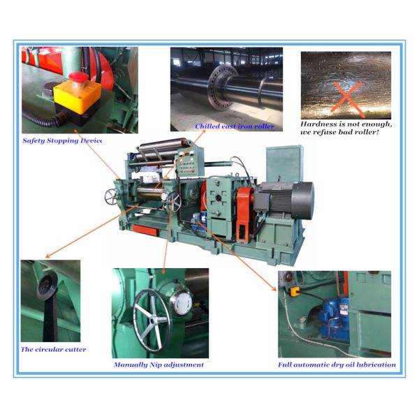 Factory Direct Supply Rubber Mixing Mill with 90kw Motor Power and Plc Control Open Mill