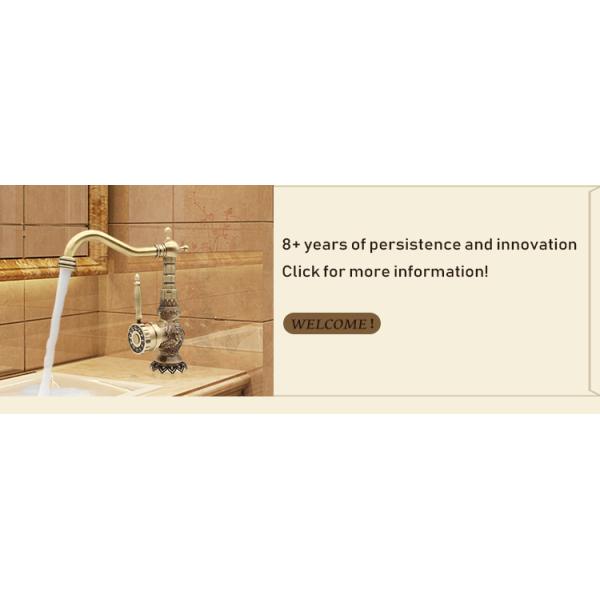 Antique Design Chorme Plating One-Handle Faucet for Kitchen Countertop Installation