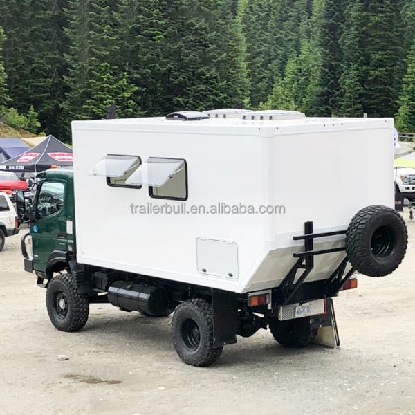 Light Self-Support RV Body 4.9m 16ft Camper for Flatbed Trucks and Off-Road Expeditions