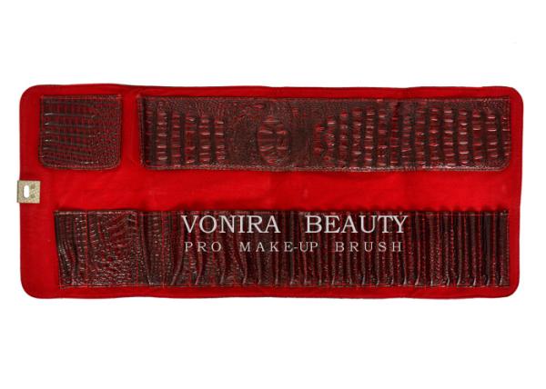Portable Roll Up Makeup Brush Bag Pouch Cosmetic Container Stationery Holder
