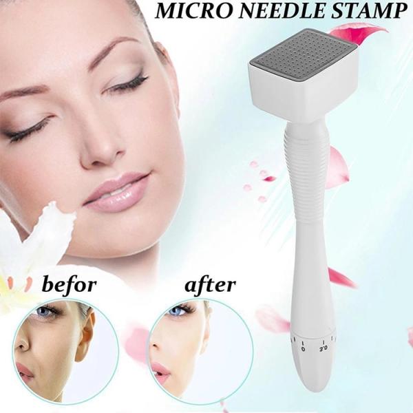140 Needles Stamp Derma Roller Mosquito Needle for Dark Circles and Wrinkle Treatment