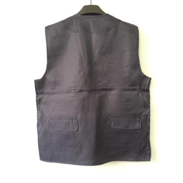 vest, mens vest in gaberdine, 100% polyester fabric, fishing vest, casual vest