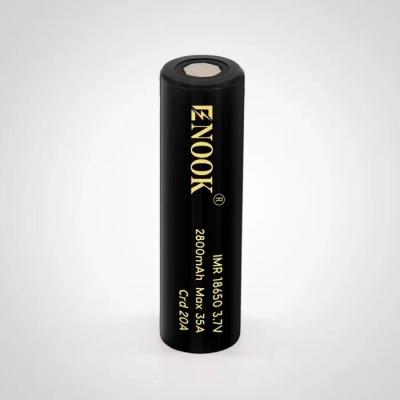 2800mAh 3.7V 35A 18650 Bateria Li Ion Botão superior recarregável 50g Peso
