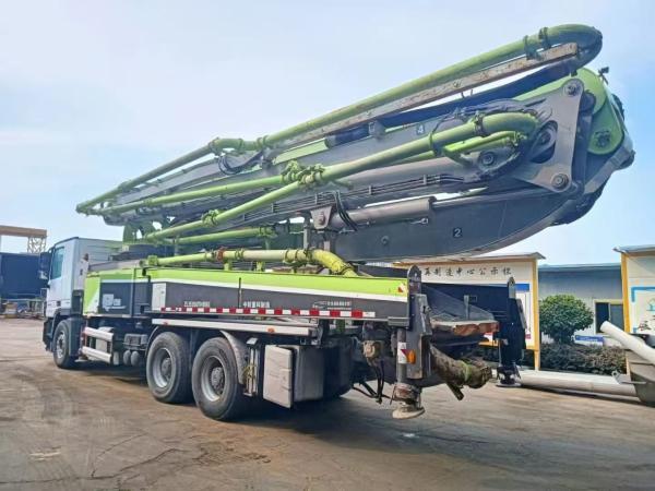 2019 Used Zoomlion 49M Concrete Pump Truck Mercedes Benz Chassis Gross weight 35000kg Second Hand 49 Meters Beton Pump Truck