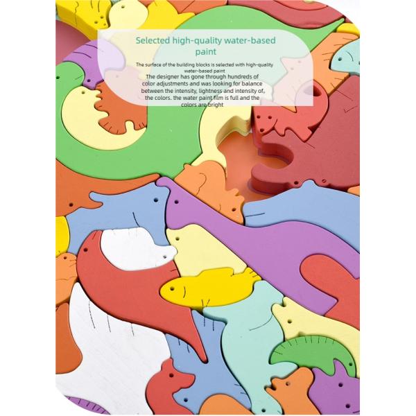 Children Learning Games Developing Kids Toddler Gifts Montessori Jigsaw Big Crazy Animal Puzzle Toys