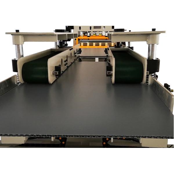 automatic plastic PP board pallet plate edge corner sealing welding machine for pp pe sheet, coroplast sheet layer pads