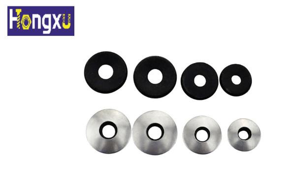 EPDM Stainless Steel Flat Washers Galvanized Black Color For Self Drilling Screw