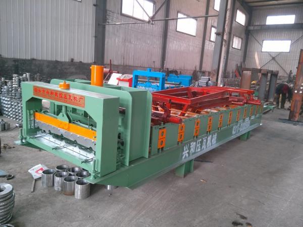 Steel Roof Panel Glazed Tile Roll Forming Machine For Construction