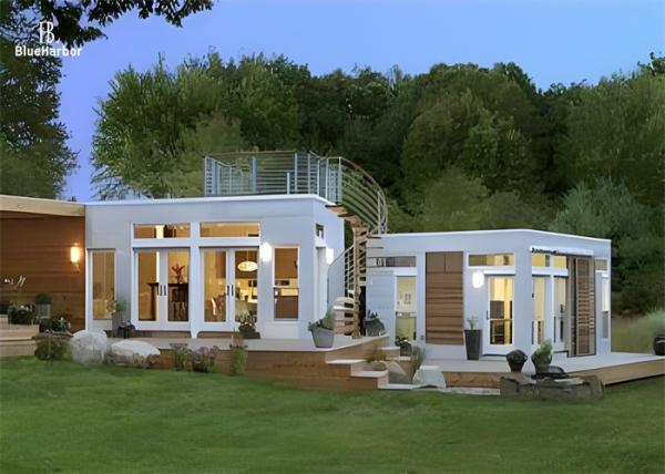 1-4 People Living Office Prefab Studio House With Prefabricated Backyard Room