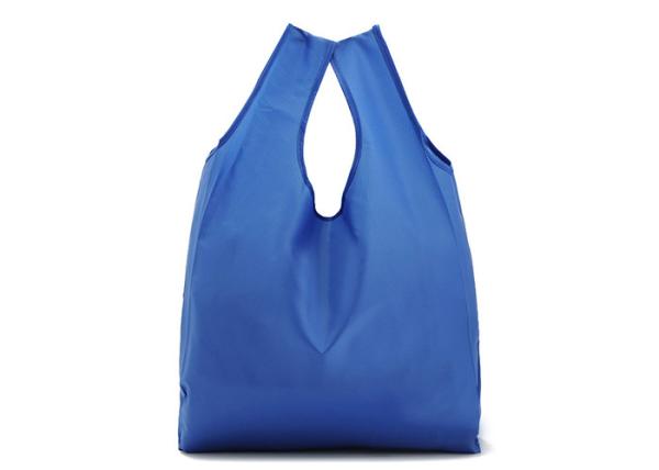 Customized 210D waterproof nylon foldable shopping bag thickened vest tote bag