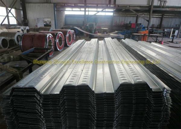 600mm / 688mm Waterproof Steel Floor Decking Sheet For Steel Structure