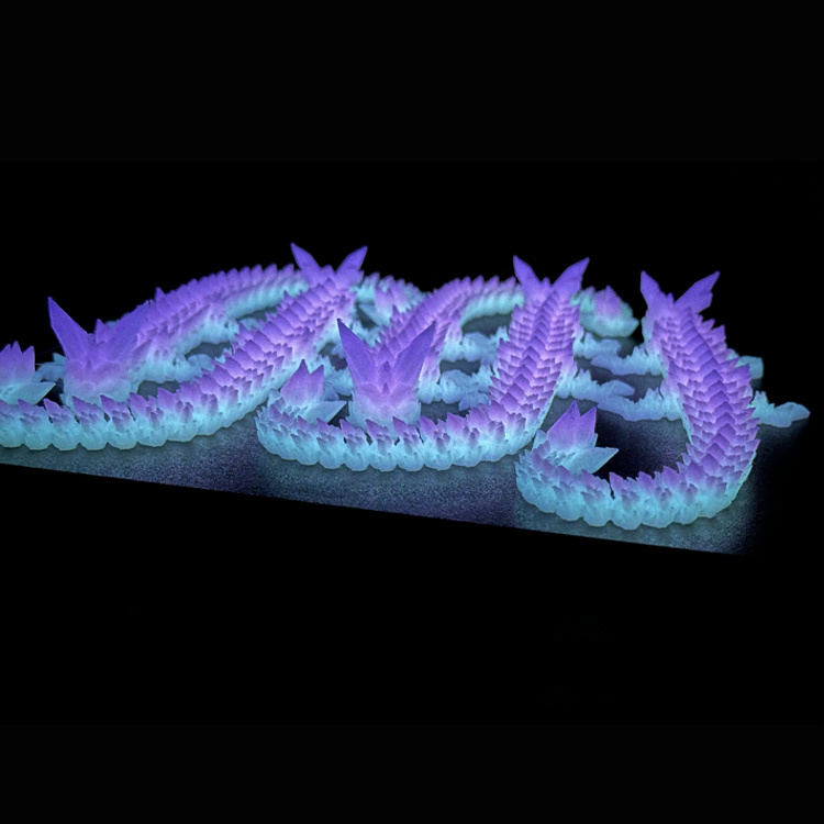 3D-печать с помощью светящегося радужного цвета PLA-филамента и температуры печати