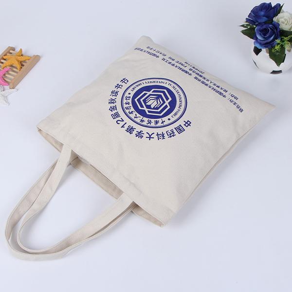 Factory supply high quality 12oz cotton canvas tote bag with printed logo
