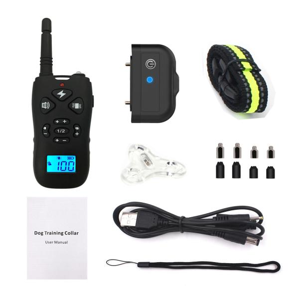 Outdoor Remote Control Dog Training Collars Rechargeable Dog Bark Training Collar