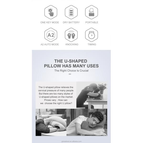 Customized Color Body Neck Massage U-shaped Vibrating Massage Pillow Massage Cushion