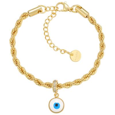 O óleo deixa cair o bracelete do ouro 18K