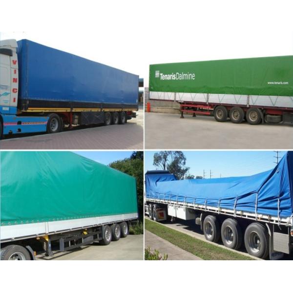 Огнеупорная голубая ткань 14оз брезента ПВК 1680Д к 42оз/Скм для крышек тележки