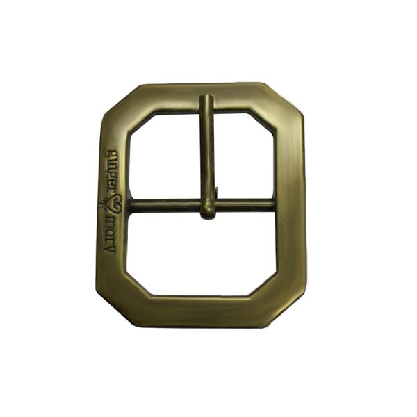 Wenzhou KML personality custom gun gold silver metal mens pin belt buckle with logo
