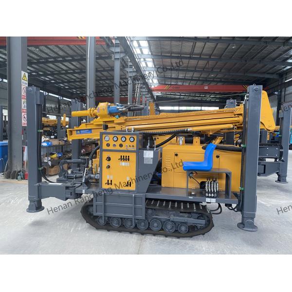 Hydraulic Rubber Crawler Borehole Water Well Drilling Rig Machine for 260m