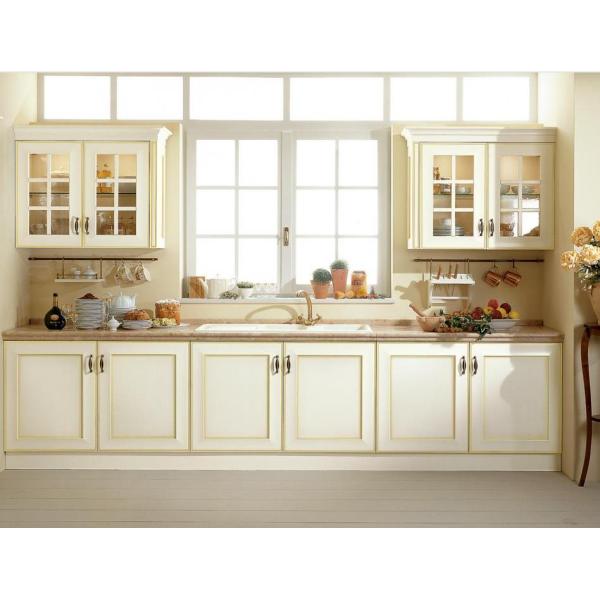 1800mm SS304 Solid Wood Kitchen Cabinets