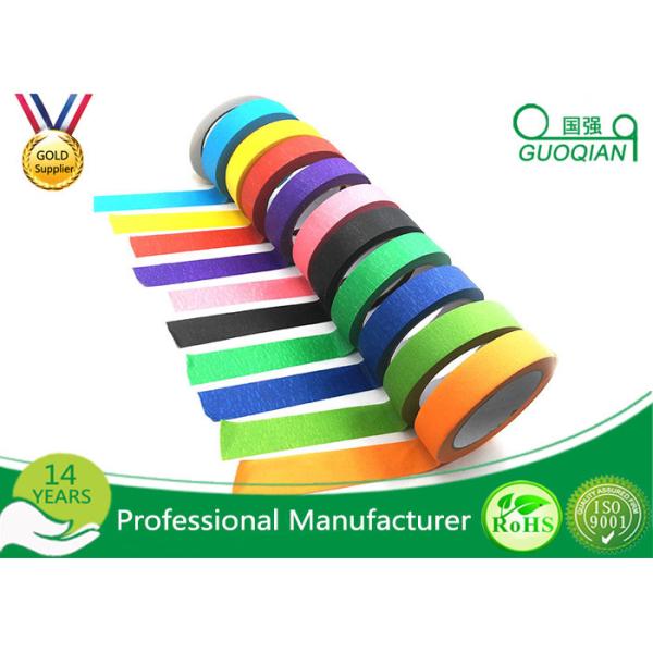 Low Adhesive Solvent - Based Acrylic Red Colorful Thin Masking Tape Crepe Paper