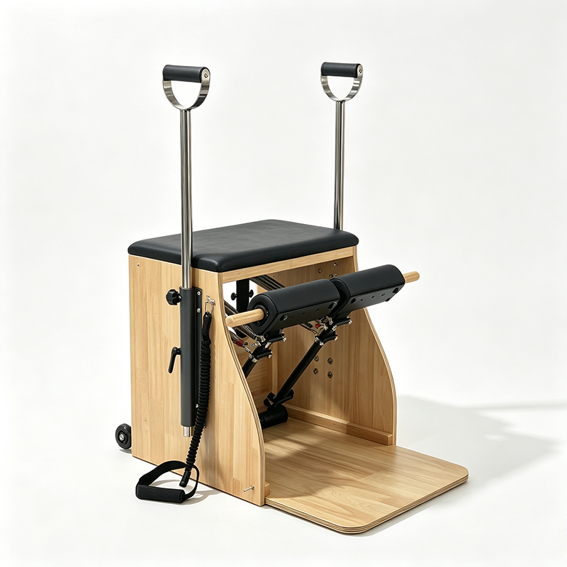Rubber Wood Beginner Yoga Pilates Equipment Wunda Chair Detachable