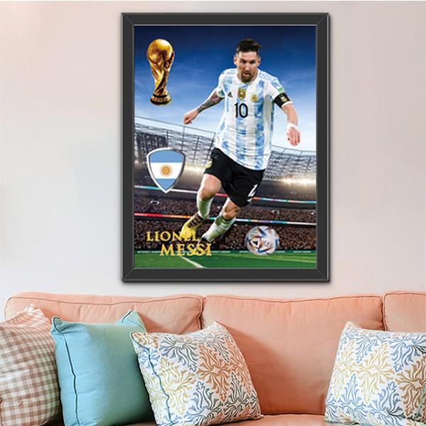 12x16 inches Football Soccer player 3D lenticular poster for Living room Kids room decoration pictures